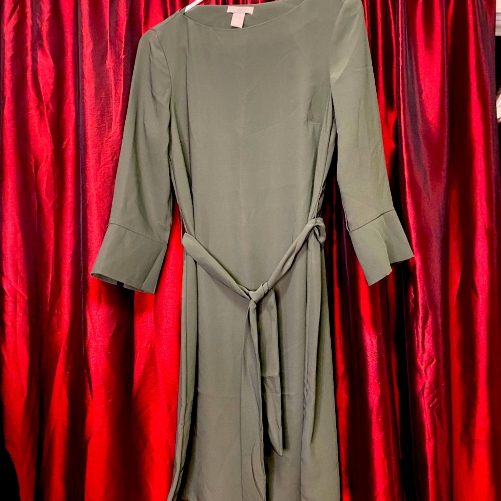 H&M Olive Green Casual Dress